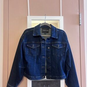 Kenneth Cole Women's Corset Waist Denim Jacket, matching bottoms available